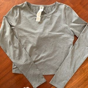 Cinched-Back Long-Sleeve Top